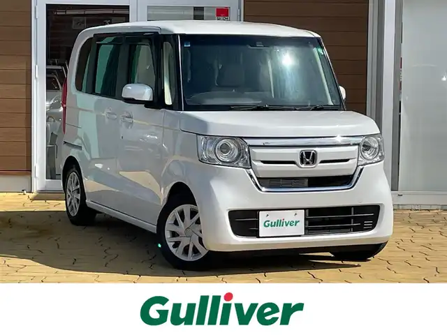 ホンダ Ｎ ＢＯＸ G L ホンダセンシング 宮崎県 2019(令1)年 2.9万km プラチナホワイトパール 純正ナビ(フルセグTV・Bluetooth・CD/DVD)/バックカメラ/ETC/純正ドラレコ/片側パワスラ/ホンダセンシング/ACC/LEDライト/スマートキー/プッシュスタート/USB