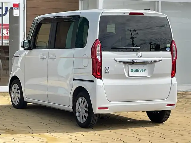 ホンダ Ｎ ＢＯＸ G L ホンダセンシング 宮崎県 2019(令1)年 2.9万km プラチナホワイトパール 純正ナビ(フルセグTV・Bluetooth・CD/DVD)/バックカメラ/ETC/純正ドラレコ/片側パワスラ/ホンダセンシング/ACC/LEDライト/スマートキー/プッシュスタート/USB