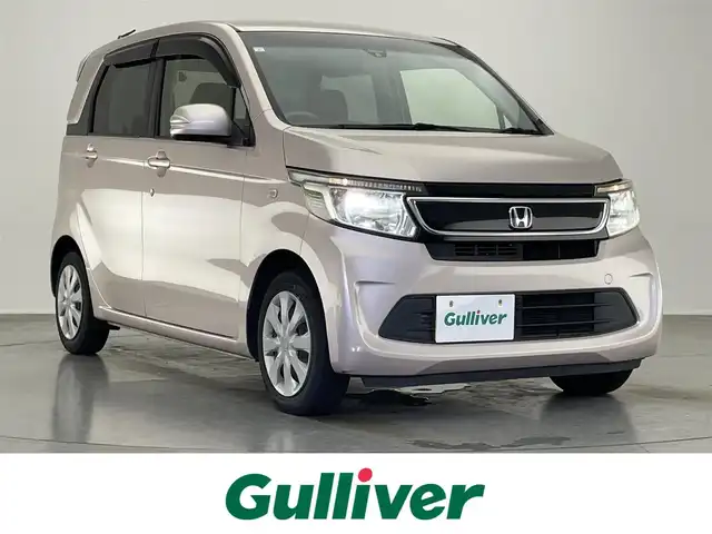 ホンダ Ｎ ＷＧＮ コンフォートパッケージ 愛知県 2015(平27)年 5.3万km チェリーシェルピンクメタリック 純正ナビ　茶ハーフレザー　シートヒーター　禁煙車　ＴＶ　バックカメラ　Ｂｌｕｅｔｏｏｔｈ　ＤＶＤ再生　前後ドラレコ　純正フロアマット　ＨＩＤオートライト　衝突軽減　プッシュスタート　カーテンエアバッグ　スマートキー