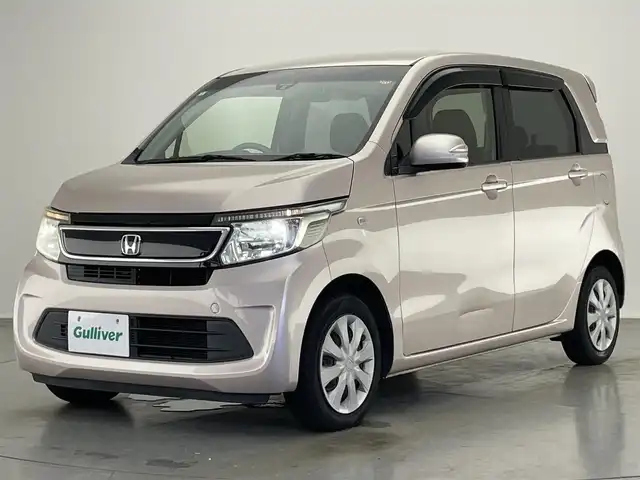 ホンダ Ｎ ＷＧＮ コンフォートパッケージ 愛知県 2015(平27)年 5.3万km チェリーシェルピンクメタリック 純正ナビ　茶ハーフレザー　シートヒーター　禁煙車　ＴＶ　バックカメラ　Ｂｌｕｅｔｏｏｔｈ　ＤＶＤ再生　前後ドラレコ　純正フロアマット　ＨＩＤオートライト　衝突軽減　プッシュスタート　カーテンエアバッグ　スマートキー