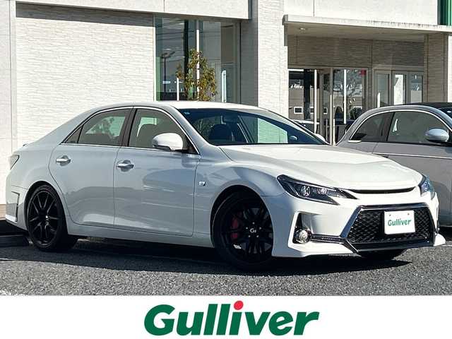 トヨタ マークＸ 250G Sパッケージ G’s 千葉県 2015(平27)年 5.7万km ホワイトパールクリスタルシャイン ナビNSZT-W64　バックカメラ　フリップダウンモニター　クルコン　ETC　フルセグ　BT　スマートキー　パドルシフト　ハーフレザー　トランクスポイラー　外サス　19インチAW　HID　オートライト