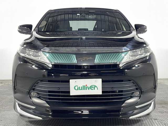 トヨタ ハリアー プログレス 広島県 2018(平30)年 5.9万km ブラック モデリスタフルエアロ/JBL/メーカー9型ナビ/パノラミックビューモニター/パワーバックドア/パワーシート/セーフティセンス/・プリクラッシュセーフティ/・レーンディパーチャーアラート/・アダプティブハイビーム/・レーダークルーズコントロール/パーキングサポートブレーキ/電動パーキングブレーキ/オートブレーキホールド/LEDヘッドランプ/フォグランプ/純正18インチAW/ETC/ドライブレコーダー