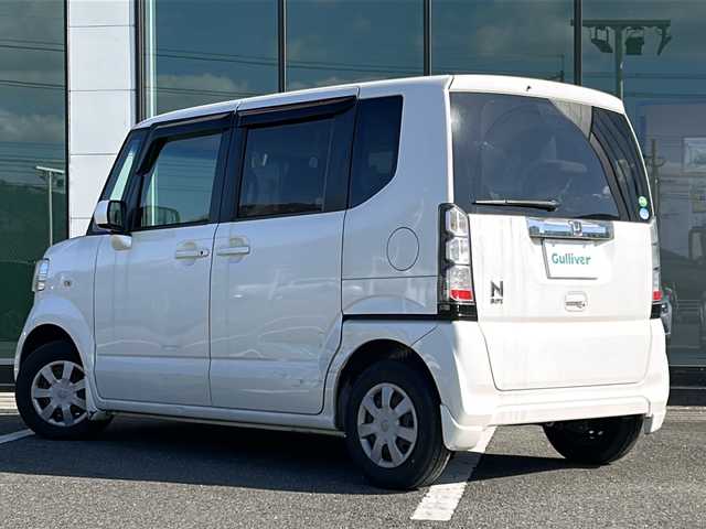 ホンダ Ｎ ＢＯＸ G Lパッケージ 福岡県 2012(平24)年 11.4万km プレミアムホワイトパール 純正カーオーディオ（CD/MD/FM/AM）/横滑り防止装置/盗難防止装置/スマートキー/エンジンスタートボタン/純正フロアマット/純正ハロゲンヘッドランプ/片側パワースライドドア/ワンオーナー/取扱説明書