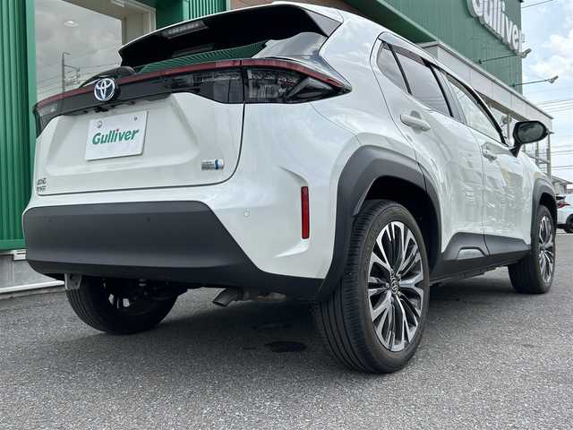 トヨタ ヤリスクロス ハイブリッド Z 岐阜県 2021(令3)年 1.1万km ホワイトパールクリスタルシャイン 純正SDナビ/衝突軽減ブレーキ/全方位カメラ/LEDヘッドライト/コーナーセンサー/レーンキープアシスト/前後ドライブレコーダー/前席シートヒーター/純正AW18インチ/クルーズコントロール/D席パワーシート/ETC2.0/スマートキー