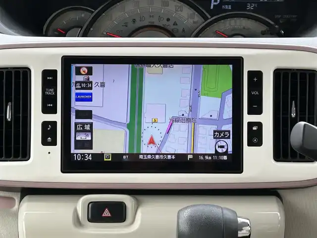 ダイハツ ムーヴ キャンバス G メイクアップ VS SAⅢ 埼玉県 2021(令3)年 5.3万km パールホワイトⅢ/ブルーミングピンクメタリック ワンオーナー/メモリナビ/フルセグテレビ/アラウンドビューモニター/プッシュスタート/両側パワースライドドア/ETC/オートハイビーム/クリアランスソナー/ドライブレコーダー/Bluetooth接続/電動格納ミラー