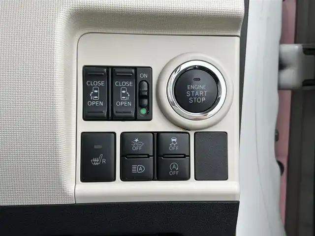 ダイハツ ムーヴ キャンバス G メイクアップ VS SAⅢ 埼玉県 2021(令3)年 5.3万km パールホワイトⅢ/ブルーミングピンクメタリック ワンオーナー/メモリナビ/フルセグテレビ/アラウンドビューモニター/プッシュスタート/両側パワースライドドア/ETC/オートハイビーム/クリアランスソナー/ドライブレコーダー/Bluetooth接続/電動格納ミラー