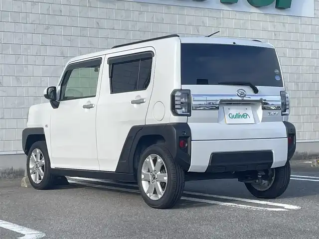 ダイハツ タフト G 宮崎県 2020(令2)年 3.8万km シャイニングホワイトパール 純正ナビゲーション/　AM FM BT TV/衝突軽減ブレーキ/バックカメラ/ドライブレコーダー/LEDヘッドライト/シートヒーター/電動パーキングブレーキ/ウィンカーミラー/スマートキー/プッシュスタート/電動格納ミラー/純正15インチアルミホイール/ハーフレザーシート/オートライト/アイドリングストップ