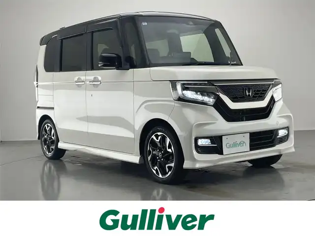ホンダ Ｎ ＢＯＸ カスタム G EX ターボ ホンダセンシング 愛知県 2017(平29)年 5.8万km プレミアムホワイトパールⅡ 社外１１型ナビ　バックカメラ　両側パワスラ　禁煙車　Ｂｌｕｅｔｏｏｔｈ　フルセグＴＶ　パドルシフト　黒ハーフレザー　ホンダセンシング　衝突軽減　追従クルコン　誤発進抑制　ＨＤＭＩ　ＬＥＤオートライト
