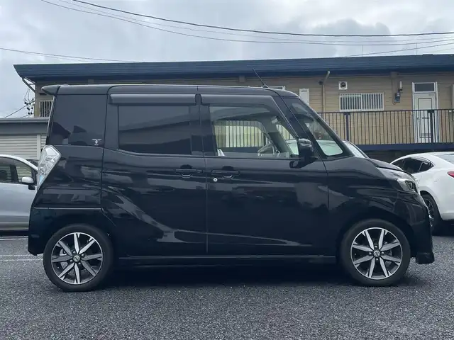 日産 デイズ ルークス ハイウェイスター Gターボ 岐阜県 2017(平29)年 4.1万km ブラック (株)IDOMが運営する【じしゃロン多治見店】の自社ローン専用車両になります。こちらは現金またはオートローンご利用時の価格です。自社ローンご希望の方は別途その旨お申付け下さい。/ディーラーオプションナビ/　（Bluetooth/DVD/フルセグ）/エマージェンシーブレーキ/クルーズコントロール/アラウンドビューモニター/両側パワースライドドア/オートハイビーム/オートライト/フォグランプ/ETC/ドライブレコーダー/レザー調シートカバー