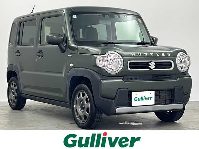 スズキ ハスラー HYBRID G 大阪府 2020(令2)年 3.7万km クールカーキPM 7インチSDナビ（CN-RE06WD）/・バックカメラ/・フルセグテレビ/・CD/DVD/・Bluetooth/・AM/FM/ドライブレコーダー（前方録画）/ETC/オートライト/横滑り防止装置/レーンキープアシスト/コーナーセンサー/衝突被害軽減システム/シートヒーター（運転席/助手席）/スマートキー/プッシュスタート/スペアキー1本/保証書/取扱説明書