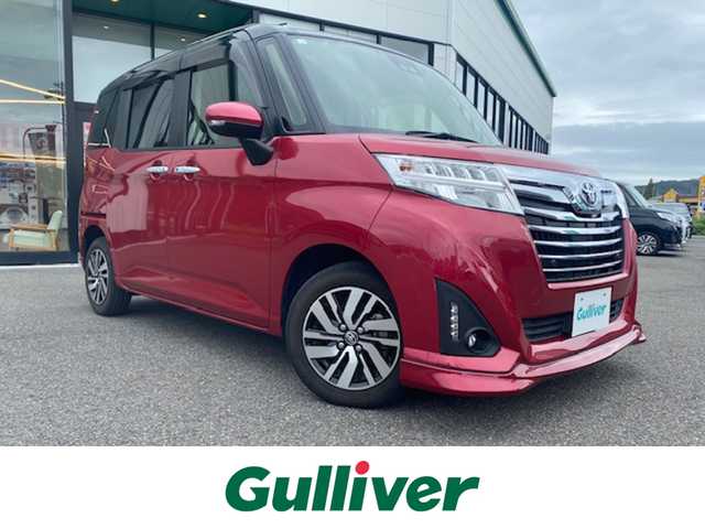 トヨタ ルーミー カスタムG 兵庫県 2020(令2)年 7.2万km ブラックマイカ/マゼンダベリーメタリック 純正9インチナビ/(CD/DVD/BT/AM/FM)/フルセグテレビ/バックカメラ/アイドリングストップ/クルーズコントロール/ドアバイザー/プッシュスタート/両側パワースライドドア/ETC/前後ドラレコ/オートライト/オートハイビーム/ステアリングスイッチ