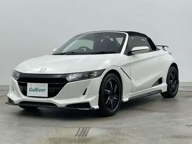 ホンダ Ｓ６６０ α 岡山県 2020(令2)年 2.1万km プレミアムスターホワイトP 無限エアロ(F.S.R)/無限カーボンリアウィング/無限ハイドロフィリックミラー/社外16インチAW(RAYS)/純正ディスプレイオーディオ/社外ポータブルナビ/型番：CN-G1000VD/ワンセグTV/バックカメラ/社外ドライブレコーダー前方/ETC/前席シートヒーター/LEDヘッドライト/新車保証書/取扱説明書/スペアキー×1