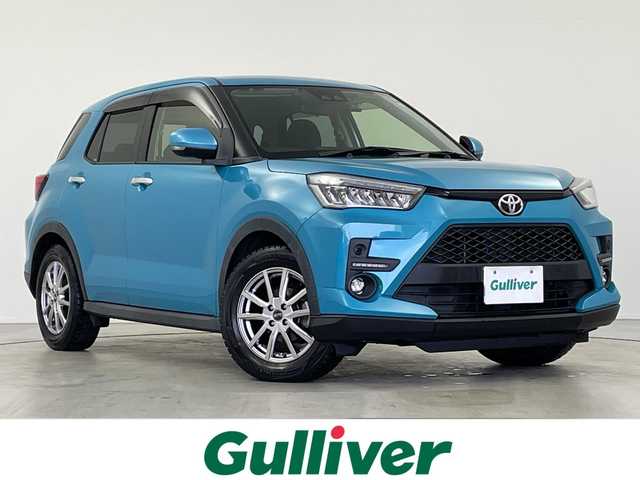 トヨタ ライズ Z 岐阜県 2021(令3)年 10.4万km ターコイズブルーマイカメタリック ワンオーナー車/純正SDメモリナビ/　フルセグTV/CD/BT/トヨタスマートアシスト/社外16インチアルミホイール/純正17インチアルミホイールセット積込（サマータイヤ）/ブラインドスポットモニター/バックカメラ/シートヒーター（運転席＋助手席）/純正LEDヘッドライト/フォグランプ/社外スピーカー（カロッツェリア）/純正フロアマット/純正ドアバイザー/USB充電ポート×１