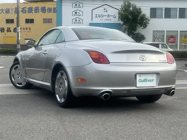 トヨタ ソアラ 430SCV ノーブルカラーED 愛媛県 2003(平15)年 5.3万km シルバーM 純正ナビ/ETC/スピーカー（Mark Levinson）/クルーズコントロール/パワーシートD＋N席/シートメモリ/電動ルーフ開閉/純正アルミホイール/純正フロアマット/オートライト/キセノンヘッドライト/フォグランプ/本革レザーシート