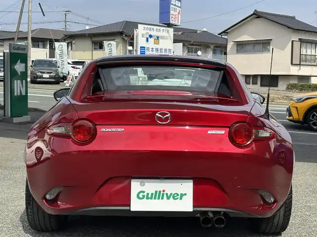 マツダ ロードスター ＲＦ RS 熊本県 2017(平29)年 3.3万km ソウルレッドクリスタルM メーカーナビ/【フルセグTV/Bluetooth再生/CD/DVD】/バックカメラ/BBS17インチアルミホイール/電動オープン/ブラインドスポットシステム/車線逸脱警報システム/ハーフレザーシート/シートヒーター/ステアリングスイッチ/革巻きステアリング/ETC/ドライブレコーダー（前後）/アイドリングストップ