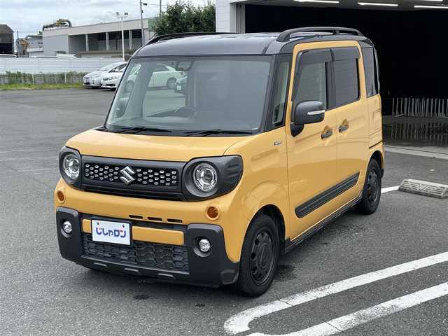 スズキ スペーシア ギア HYBRID XZ 熊本県 2019(平31)年 9.5万km アクティブイエロー/ガンメタリック2トーン (株)IDOMが運営する【じしゃロン熊本店】の自社ローン専用車両になります/こちらは現金またはオートローンご利用時の価格です。自社ローンご希望の方は別途その旨お申付け下さい./純正ナビ/両側パワースライドドア/純正フロアマット/スマートキープッシュスタート/電動格納ミラー/ETC/運転席助手席シートヒーター