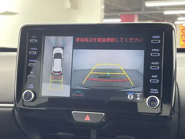 トヨタ ヤリスクロス ハイブリッド Z 愛知県 2022(令4)年 2.8万km ブラックマイカ/プラチナホワイトパールマイカ 禁煙車/2トーン/純正8インチナビ/（AM/FM/Bluetooth/USB)/全方位カメラ/トヨタセーフティセンス/・プリクラッシュセーフティ/・レーンディパーチャーアラート/・オートマチックハイビーム/・レーダークルーズコントロール/・ブラインドスポットモニター/クリアランスソナー/ETC/ステアリングヒーター/シートヒーター/パワーシート/純正18インチアルミホイール/スマートキー/プッシュスタート/純正フロアマット/横滑り防止装置/LEDヘッドライト
