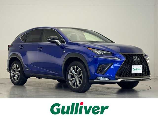 レクサス ＮＸ 300h Fスポーツ 滋賀県 2020(令2)年 1.6万km ヒートブルーコントラストレイヤリング 禁煙車/純正メーカーナビ【CD/DVD/Bluetooth/Miracast】/バックカメラ/パノラマルーフ/全席パワーシート/シートヒーター/ベンチレーション/ステアリングヒーター/パワーバックドア/ETC2.0/レクサスセーフティーシステム【PCS/LDA/AHB/DRC】/レーダークルーズコントロール/パドルシフト/クリアランスソナー/プッシュスタート/スマートキー/カードキー/ステアリングスイッチ