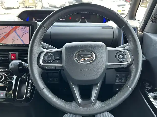 ダイハツ タント カスタム RS スタイルセレクション 和歌山県 2022(令4)年 6.4万km ブラックマイカメタリック 社外ナビ/フルセグTV/バックカメラ/（BT/CD/DVD)/スマートアシスト/衝突軽減ブレーキ/アダプティブクルーズコントロール/レーンキープ/コーナーセンサー/横滑り防止装置/両側パワースライドドア/ビルトインETC/シートヒーター/リアサンシェード/アイドリングストップ/LEDヘッドライト/フォグランプ/オートライト/オートマチックハイビーム