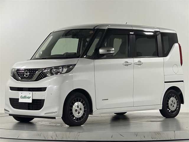 日産 ルークス オーテック 佐賀県 2021(令3)年 8.5万km ホワイトパール 純正9型ナビ/CD DVD BT フルセグTV AM FM/全方位モニター/両側パワースライドドア/後席片側ハンズフリーオートスライドドア/ハーフレザーシート/革巻きステアリング/ステアリングスイッチ/衝突軽減ブレーキ/レーンキープアシスト/オーテックホイール/保証書