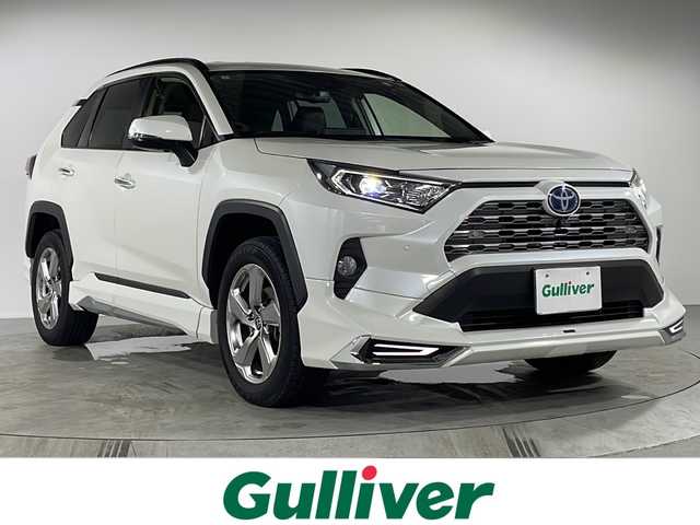 トヨタ ＲＡＶ４ ハイブリッドG 福岡県 2022(令4)年 2.8万km ホワイトパールクリスタルシャイン 純正ディスプレイオーディオ/フルセグテレビ/BT/全方位カメラ/シートヒーター/パワーシート/ハンドルヒーター/パワーバックドア/レーダークルーズコントロール/ステアリングスイッチ/ルーフレール/ドライブレコーダー前後/オートライト/オートハイビーム