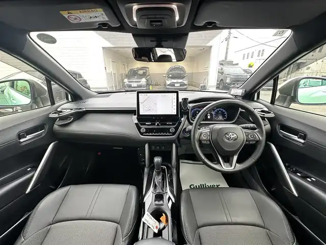 トヨタ カローラ クロス ハイブリッド Z 群馬県 2024(令6)年 1.1万km パール ナビゲーション　/フルセグテレビ　/ブルートゥース　/ＵＳＢ接続　/ＥＴＣ　/パワーバックドア　/ハーフレザーシート　/アダプティブクルーズ　/車線逸脱警報　/衝突軽減ブレー　/バックカメ　/ルーフボック/保証書/取扱説明書/整備手帳/スマートキーX２個