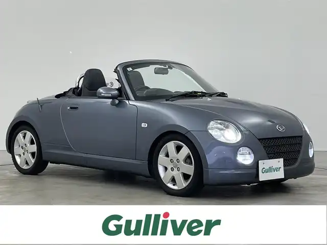 ダイハツ コペン アクティブトップ 埼玉県 2005(平17)年 8.4万km グレーメタリック 社外ナビ　社外マフラー　シートヒーター　キセノンライト　バックカメラ　リモコンキー　ローダウン　ハーフレザーシート　ＥＴＣ　ｍｏｍｏステアリング　地デジフルセグＴＶ　純正フロアマット　エアコン