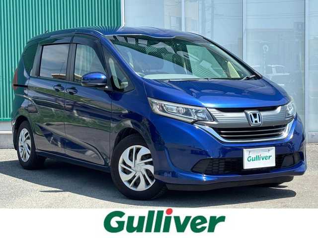 ホンダ フリード G ホンダセンシング 福岡県 2019(令1)年 6.1万km コバルトブルーパール ホンダセンシング/横滑り防止/盗難防止/レーンキープ/バッグカメラ/エアバッグ/純正ナビ/フルセグTV/BT/CDチェンジャー/純正フロアマット/プッシュスタート/スマートキー/オートライト/ETC/LEDヘッド　/両側パワスラ/クルコン