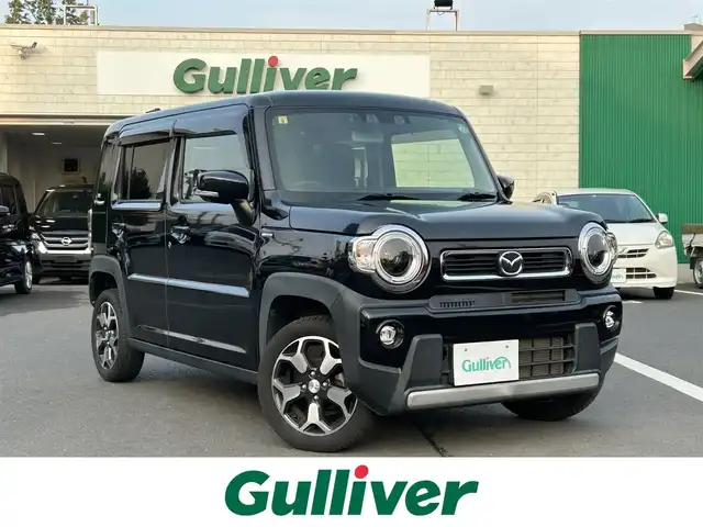 マツダ フレア クロスオーバー ハイブリッド XS 島根県 2020(令2)年 5.6万km ブルーイッシュブラックパール3 純正ナビ　/フルセグＴＶ　/ＤＶＤ再生　/Ｂｌｕｅｔｏｏｔｈ　/衝突軽減ブレーキ　/レーンアシスト　/ビルトインＥＴＣ　/前席シートヒーター　/純正ＬＥＤヘッドライト　/オートライト/スマートキー　/プッシュスタート　/純正フロアマット/スペアキー1本