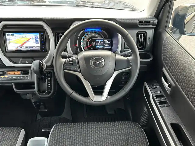 マツダ フレア クロスオーバー ハイブリッド XS 島根県 2020(令2)年 5.6万km ブルーイッシュブラックパール3 純正ナビ　/フルセグＴＶ　/ＤＶＤ再生　/Ｂｌｕｅｔｏｏｔｈ　/衝突軽減ブレーキ　/レーンアシスト　/ビルトインＥＴＣ　/前席シートヒーター　/純正ＬＥＤヘッドライト　/オートライト/スマートキー　/プッシュスタート　/純正フロアマット/スペアキー1本