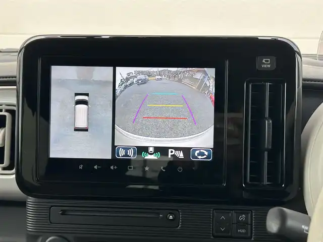 スズキ ワゴンＲ スマイル HYBRID X 茨城県 2022(令4)年 1.1万km ピュアホワイトP ワンオーナー/純正メモリナビ/　(AM/FM/BT)/全方位カメラ/ビルドインETC2.0/フルセグ/クルーズコントロール/シートヒーター/プッシュスタート/HUD/両側パワースライドドア/LEDヘッドライト/純正フロアマット/純正アルミホイール