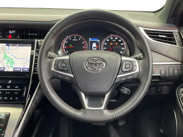 トヨタ ハリアー プログレス メタル&レザーP 栃木県 2017(平29)年 1.3万km ダークレッドマイカメタリック 純正メーカーオプションナビ/JBL11スピーカーサラウンドサウンドシステム/フルセグテレビ/Bluetooth/CD/DVD/全方位カメラ/リア３面スモークフィルム施工/ドライブレコーダー/カードキー/アダプティブクルーズコントロール/パワーバックドア