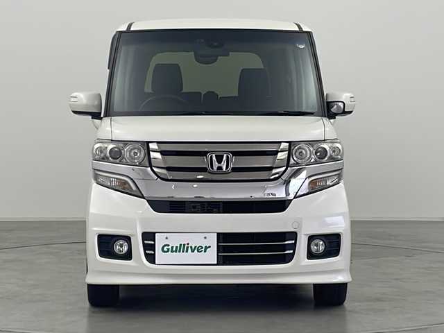 ホンダ Ｎ ＢＯＸ カスタム G Lパッケージ 群馬県 2016(平28)年 7.7万km プレミアムホワイトパールⅡ ナビ　バックカメラ　フルセグＴＶ　衝突被害軽減ブレーキ　ビルトインＥＴＣ　両側電動スライドドア　純正１４インチアルミホイール　ＨＩＤヘッドライト　オートライト　フォグライト　スマートキー　禁煙車