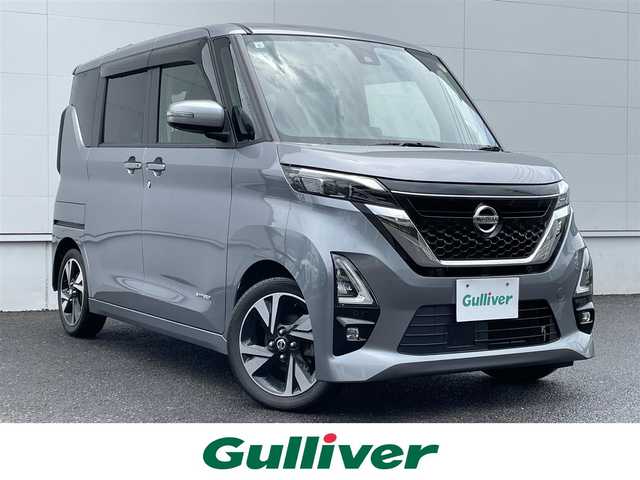 日産 ルークス HWS Gターボ プロパイロットED 佐賀県 2021(令3)年 6.7万km グレー プロパイロット/エマージェンシーブレーキ/インテリジェントクルーズコントロール/前後ソナー/車線逸脱警報/車線逸脱防止支援/純正9インチSDナビ/・フルセグTV/BT/CD/DVD/アラウンドビューモニター/純正15インチAW/LEDヘッドライト/フォグランプ/オートライト/電動パーキングスイッチ/ステアリングスイッチ/プッシュスタート/アイドリングストップ/リアサーキュレーター/リアサンシェード/バックテーブル/ETC/電動格納ミラー