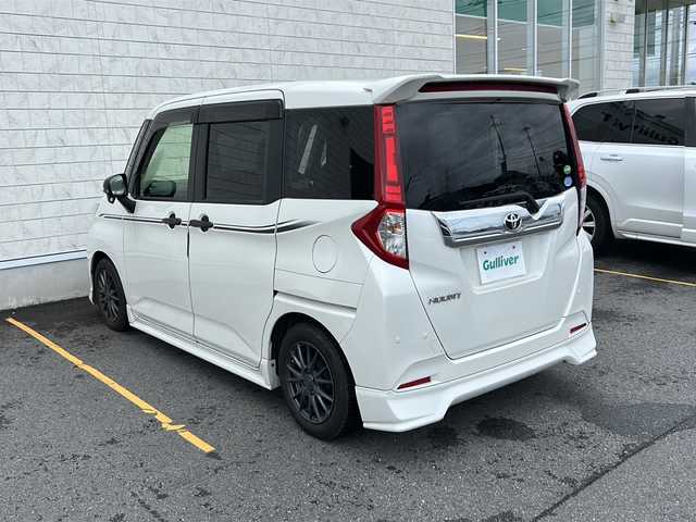 トヨタ ルーミー カスタムG－T 茨城県 2018(平30)年 7.7万km パールホワイトⅢ 純正エアロ/純正ナビ（NSZT-Y68T）/【フルセグTV/CD/DVD/Bluetooth/ラジオ】/社外デジタルインナーミラー/両側パワースライドドア/クルーズコントロール/コーナーセンサー/衝突被害軽減システム/アイドリングストップ/横滑り防止機能/オートライトLEDヘッドライト/オートハイビーム/フォグランプ/社外14インチAW/ETC2.0/純正ドアバイザー