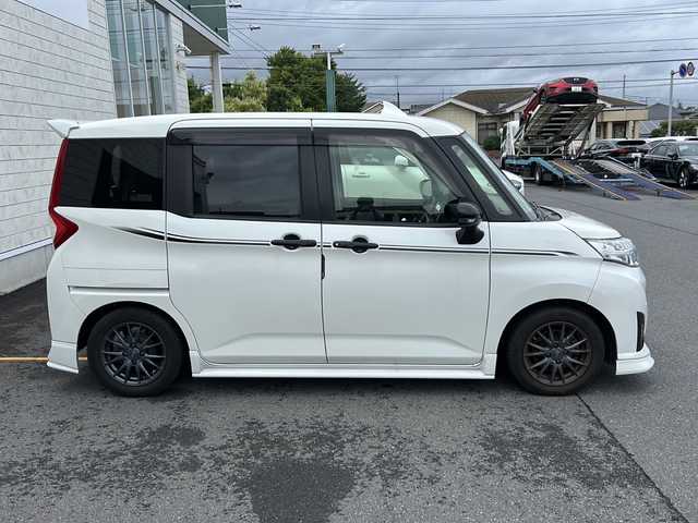 トヨタ ルーミー カスタムG－T 茨城県 2018(平30)年 7.7万km パールホワイトⅢ 純正エアロ/純正ナビ（NSZT-Y68T）/【フルセグTV/CD/DVD/Bluetooth/ラジオ】/社外デジタルインナーミラー/両側パワースライドドア/クルーズコントロール/コーナーセンサー/衝突被害軽減システム/アイドリングストップ/横滑り防止機能/オートライトLEDヘッドライト/オートハイビーム/フォグランプ/社外14インチAW/ETC2.0/純正ドアバイザー