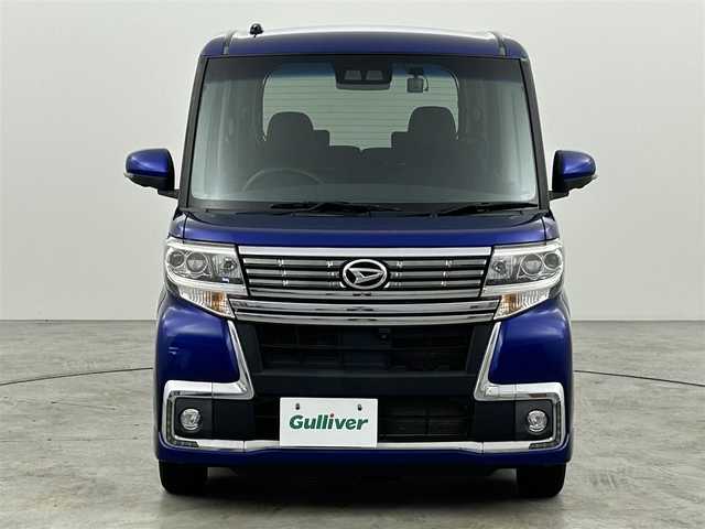 ダイハツ タント カスタムX トップED LTD SAⅢ 福岡県 2018(平30)年 2.5万km ディープブルークリスタルマイカ 純正ナビ（フルセグＴＶ）　/パノラマモニター　/前方ドライブレコーダー　/コーナーセンサー　/衝突被害軽減ブレーキ　/アイドリングストップ　/両側電動スライドドア　/ハーフレザー　/シートヒーター　/純正１４インチＡＷ