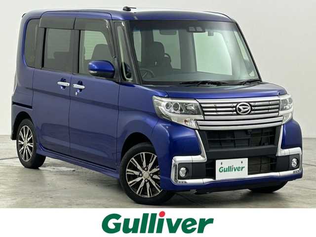 ダイハツ タント カスタムX トップED LTD SAⅢ 福岡県 2018(平30)年 2.5万km ディープブルークリスタルマイカ 純正ナビ（フルセグＴＶ）　/パノラマモニター　/前方ドライブレコーダー　/コーナーセンサー　/衝突被害軽減ブレーキ　/アイドリングストップ　/両側電動スライドドア　/ハーフレザー　/シートヒーター　/純正１４インチＡＷ