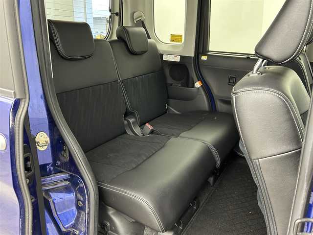 ダイハツ タント カスタムX トップED LTD SAⅢ 福岡県 2018(平30)年 2.5万km ディープブルークリスタルマイカ 純正ナビ（フルセグＴＶ）　/パノラマモニター　/前方ドライブレコーダー　/コーナーセンサー　/衝突被害軽減ブレーキ　/アイドリングストップ　/両側電動スライドドア　/ハーフレザー　/シートヒーター　/純正１４インチＡＷ