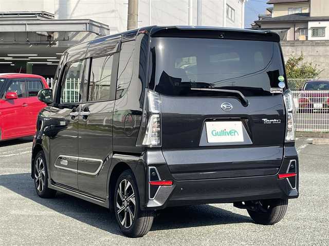 ダイハツ タント カスタム X スタイルセレクション 熊本県 2021(令3)年 1.7万km ブラックマイカメタリック ワンオーナー/衝突軽減ブレーキ/プッシュスタート/ビルトインETC/ドライブレコーダー/純正14インチAW/両側パワースライドドア/ハーフレザーシート/前席シートヒーター/LEDヘッドライト/オートライト/フォグライト/純正フロアマット/純正ドアバイザー/新車保証書/取扱説明書/スマートスペアキー×1本