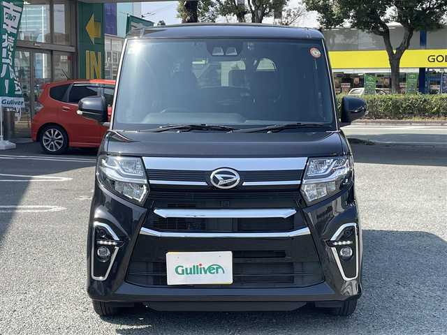 ダイハツ タント カスタム X スタイルセレクション 熊本県 2021(令3)年 1.7万km ブラックマイカメタリック ワンオーナー/衝突軽減ブレーキ/プッシュスタート/ビルトインETC/ドライブレコーダー/純正14インチAW/両側パワースライドドア/ハーフレザーシート/前席シートヒーター/LEDヘッドライト/オートライト/フォグライト/純正フロアマット/純正ドアバイザー/新車保証書/取扱説明書/スマートスペアキー×1本