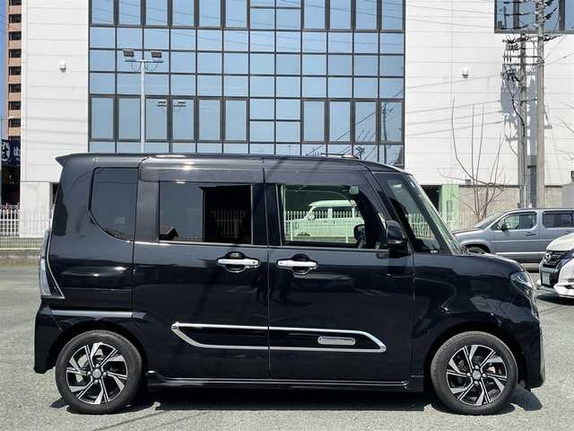 ダイハツ タント カスタム X スタイルセレクション 熊本県 2021(令3)年 1.7万km ブラックマイカメタリック ワンオーナー/衝突軽減ブレーキ/プッシュスタート/ビルトインETC/ドライブレコーダー/純正14インチAW/両側パワースライドドア/ハーフレザーシート/前席シートヒーター/LEDヘッドライト/オートライト/フォグライト/純正フロアマット/純正ドアバイザー/新車保証書/取扱説明書/スマートスペアキー×1本