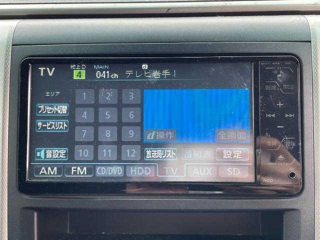 トヨタ ヴェルファイア 2．4Z 岩手県 2008(平20)年 6万km ダークブルーマイカ 純正ＨＤＤナビ　フルセグＴＶ／ＣＤ／ＤＶＤ　/バックカメラ　/フリップダウンモニター　/スペアキー有　/片側パワースライドドア　/ＥＴＣ　/二列目オットマン　/ＷＡＣ　/ステアリングリモコン　/ＡＷ：ＴＲＤ