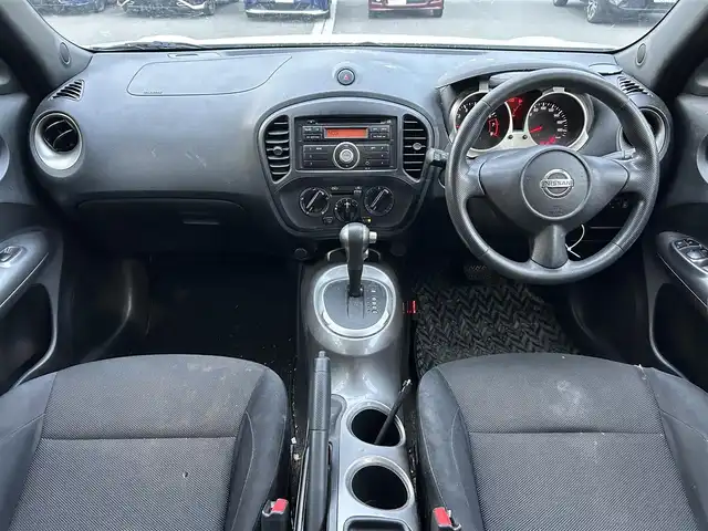 日産 ジューク 15RS 静岡県 2010(平22)年 12.4万km ホワイトパール CD/AM/FM/リモコンキー/取扱説明書/保証書/電動格納ミラー
