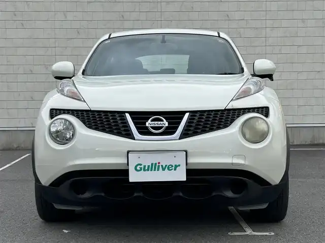 日産 ジューク 15RS 静岡県 2010(平22)年 12.4万km ホワイトパール CD/AM/FM/リモコンキー/取扱説明書/保証書/電動格納ミラー