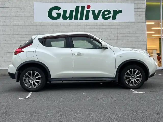 日産 ジューク 15RS 静岡県 2010(平22)年 12.4万km ホワイトパール CD/AM/FM/リモコンキー/取扱説明書/保証書/電動格納ミラー