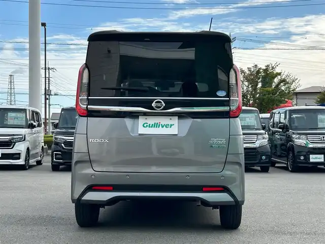 日産 ルークス ハイウェイスター X 静岡県 2021(令3)年 2.3万km チタニウムグレーメタリック 純正SDナビ（BT接続）/全方位カメラ/純正アルミホイール/純正フロアマット/LEDヘッドライト/エンジンスタートボタン/パワーステアリング/パワーウィンドウ/アイドリングストップ/スマートキー/AAC/USB入力端子/布系シート/ベンチシート/片側パワースライドドア/ABS/横滑り防止装置/前後コーナーセンサー/W+サイドエアバッグ/衝突軽減システム