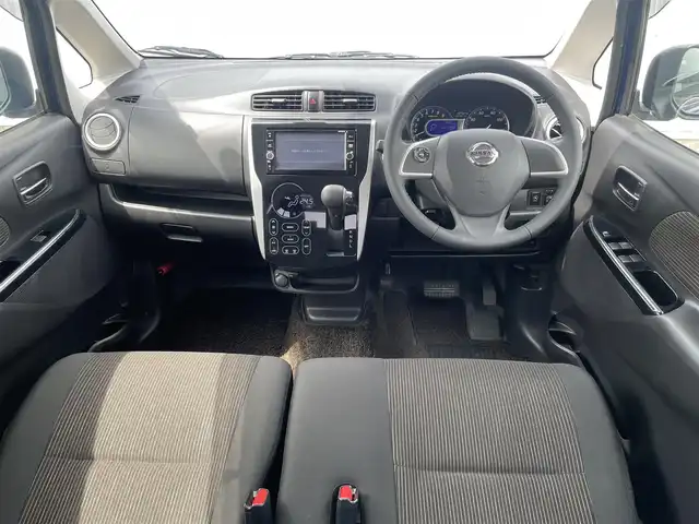 日産 デイズ ハイウェイスターX 福岡県 2018(平30)年 6.2万km オーシャンブルーP 純正ナビ（ＭＭ３１８Ｄ－Ｗ）/フルセグTV/CD/DVD/SD/AUX/FM/AM/全周囲カメラ/エマージェンシーブレーキ/LDW/アイドリングストップ/ＨＩＤヘッドライト/フォグランプ/オートハイビーム/ＥＴＣ/純正１４ＡＷ