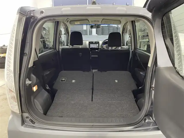ダイハツ ムーヴ カスタム X SA 滋賀県 2013(平25)年 8.7万km タングステングレーM 純正7インチナビ/【Bluetooth/CD/DVD/フルセグTV/SD/AUX】/衝突軽減ブレーキ/社外ETC/HIDヘッドライト/オートライト/純正フロアマット/プッシュスタート/スマートキー/ドアバイザー