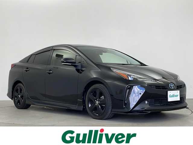 トヨタ プリウス S ツーリングセレ ブラックED 鹿児島県 2022(令4)年 2.8万km プレシャスブラックパール 純正DPオーディオ／フルセグ／ＢＴ/バックカメラ/ビルトインＥＴＣ/ＴＲＤフロントスポイラー/モデリスタエアロ（サイド・リヤ）/トヨタセーフティセンス/レーダークルーズコントロール/黒レザーシート/前席シートヒーター/LEDヘットライト/LEDフォグライト/デイライト/純正１７インチアルミホイール/プッシュエンジンスタート/オートライト/フロアマット/ドアバイザー